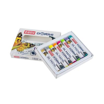 Opakowanie Kredki pastele olejne 8 kol. Easy neon/metal