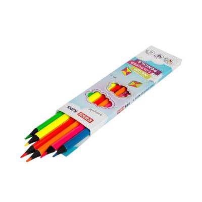 Opakowanie Kredki trójkątne 6 kolorów neonowych 923764