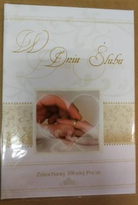 Opakowanie Książeczka brokat A5 Ślub 012
