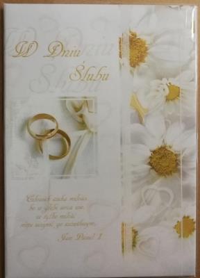 Opakowanie Książeczka brokat A5 Ślub 014