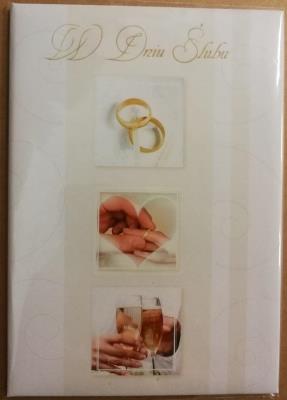 Opakowanie Książeczka brokat A5 Ślub 016