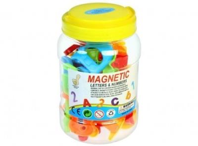 Opakowanie Literki i cyferki magnetyczne w słoiku