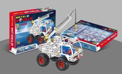 Opakowanie Metalowe klocki konstrukcyjne Dźwig