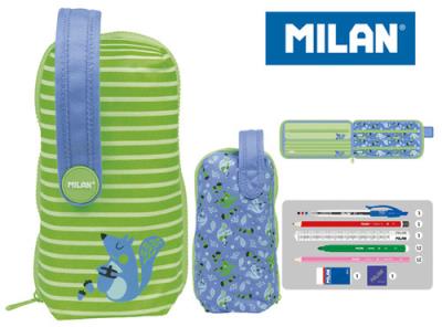 Opakowanie Multipiórnik MILAN owalny z 4 piórnikami COCONUT zielony