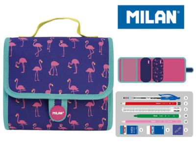 Opakowanie Multipiórnik MILAN z 2 piórnikami FLAMING