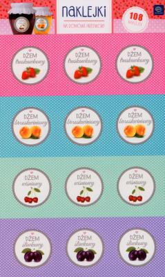 Opakowanie Naklejki na przetwory mix wzorów