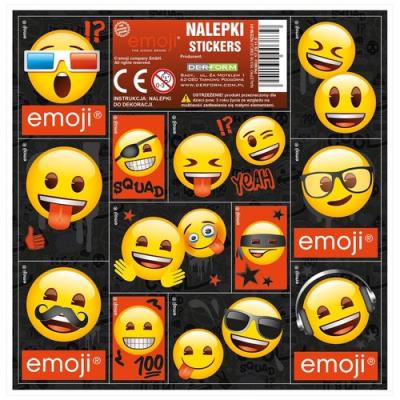 Opakowanie Nalepki 16z16 Emoji 12x25 sztuk