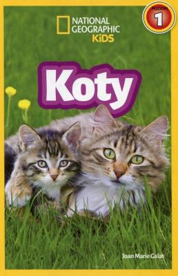 National Geographic Kids. Koty. Poziom 1. Autor: Galat Joan Marie. SmakLiter.pl Okładka książki National Geographic Kids. Koty. Poziom 1