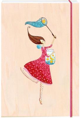 Opakowanie Notatnik ozdobny drewniany A6 Słoik gwiazd