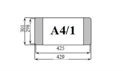 Opakowanie Okładka książkowa stała A4/1 (25szt) D&D
