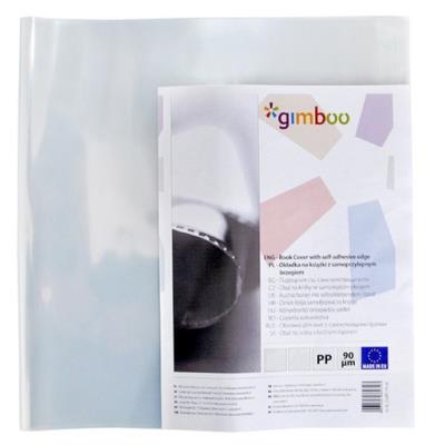Okładka na książki GIMBOO A4 z samoprzylepnym brzegiem 30,5x55 cm transparentna 10 sztuk. Wydawca: Gimboo. SmakLiter.pl Opakowanie Okładka na książki GIMBOO A4 z samoprzylepnym brzegiem 30,5x55 cm transparentna 10 sztuk
