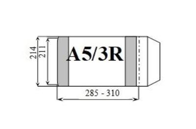 Opakowanie Okładka zeszytowa regulowana A5/3R (25szt) D&D