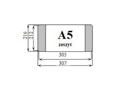 Opakowanie Okładka zeszytowa stała A5 (50szt) D&D