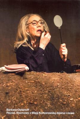 Pejzaż Rozmowy z Mają Komorowską dawne i nowe. Autor: Osterloff Barbara. SmakLiter.pl Okładka książki Pejzaż Rozmowy z Mają Komorowską dawne i nowe