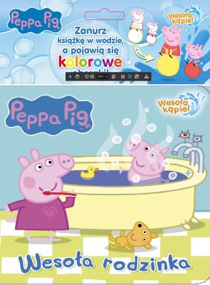 Okładka książki Peppa Pig. Wesoła kąpiel. Wesoła rodzinka 18+