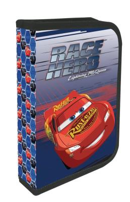 Opakowanie Piórnik 1 suwak 2 klapkowy z wyposażeniem Cars 3