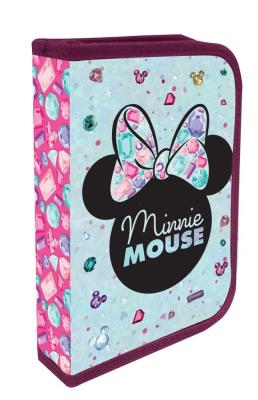 Opakowanie Piórnik 1 suwak 2 klapkowy z wyposażeniem Minnie
