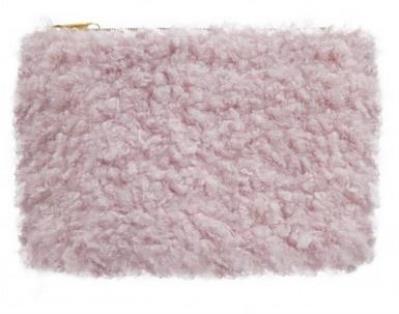 Okładka książki Piórnik saszetka futrzany różowy