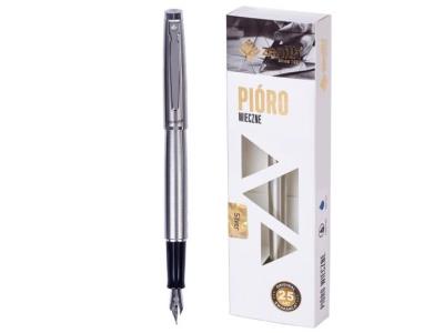 PIORO STALOWE ZENITH SILVER W ETUI 07020000. Wydawca: ZENITH. SmakLiter.pl Opakowanie PIORO STALOWE ZENITH SILVER W ETUI 07020000