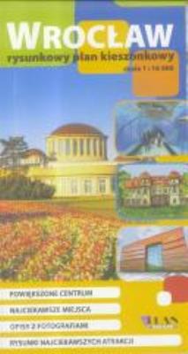 Okładka książki Plan kieszonkowy rys.-Wrocław w.polska 1:16 500
