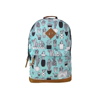 Opakowanie Plecak dwukomorowy miętowy Kaktusy