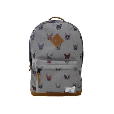 Opakowanie Plecak dwukomorowy szary Psy