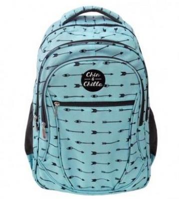 Opakowanie Plecak trzykomorowy turkusowy Strzały