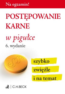 Okładka książki Postępowanie karne w pigułce
