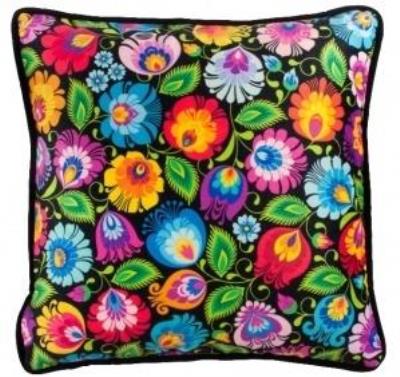 Opakowanie Poszewka - łowicka czarna 45 cm FOLKSTAR