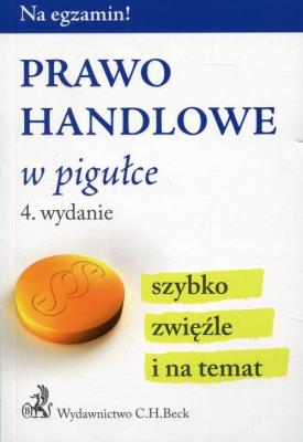 Okładka książki Prawo handlowe w pigułce