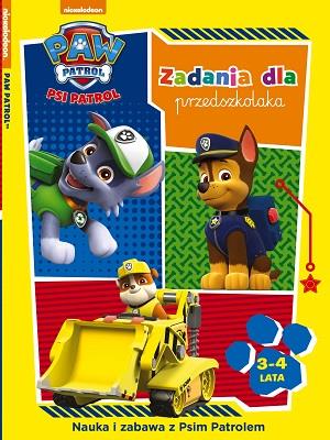 Okładka książki Psi Patrol - Zadania dla przedszkolaka. 3-4 lata
