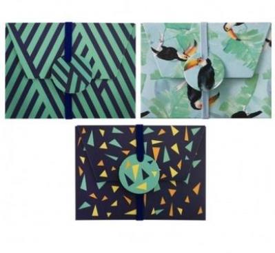 Opakowanie Pudełka prezentowe 3 sztuki Tukany