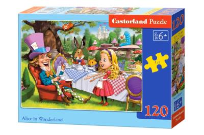 Puzzle 120 Alice in Wonderland CASTOR. Wydawca: Castorland. SmakLiter.pl Opakowanie Puzzle 120 Alice in Wonderland CASTOR