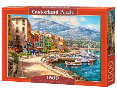 Opakowanie Puzzle 1500 Riviera Francuska CASTOR
