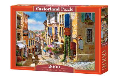 Puzzle 2000 Saint Emilion. Wydawca: Castorland. SmakLiter.pl Opakowanie Puzzle 2000 Saint Emilion
