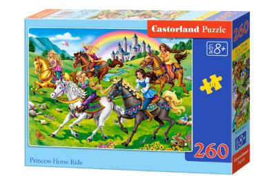 Puzzle 260 Princess Horse Ride CASTOR. Wydawca: Castorland. SmakLiter.pl Opakowanie Puzzle 260 Princess Horse Ride CASTOR