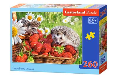 Puzzle 260 Strawberry Dessert CASTOR. Wydawca: Castorland. SmakLiter.pl Opakowanie Puzzle 260 Strawberry Dessert CASTOR