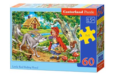 Puzzle 60 Little Red Riding Hood CASTOR. Wydawca: Castorland. SmakLiter.pl Opakowanie Puzzle 60 Little Red Riding Hood CASTOR