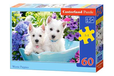 Opakowanie Puzzle 60 Westie Puppies CASTOR