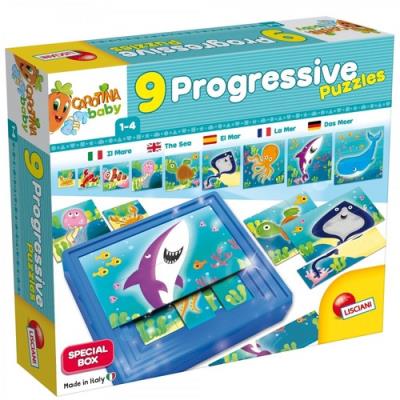 Opakowanie Puzzle progresywne Carotina Baby Ocean 9 puzzli