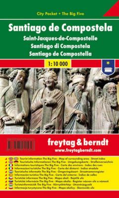 Santiago de Compostella 1:10 000. Wydawca: Freytag&berndt. SmakLiter.pl Opakowanie Santiago de Compostella 1:10 000