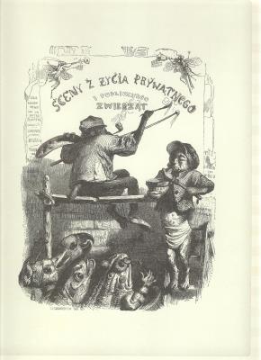 Sceny z życia prywatnego i publicznego zwierząt. Autor: Opracowanie zbiorowe. SmakLiter.pl Okładka książki Sceny z życia prywatnego i publicznego zwierząt