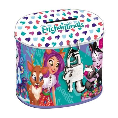 Skarbonka metalowa owalna Enchantimals. Wydawca: Starpak. SmakLiter.pl Opakowanie Skarbonka metalowa owalna Enchantimals