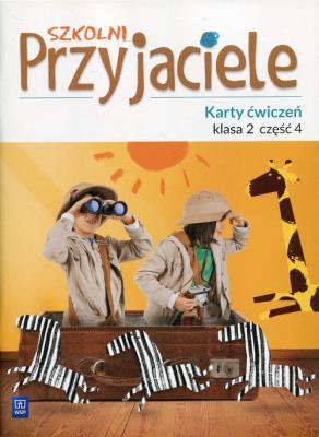 Okładka książki Szkolni Przyjaciele 2 Karty ćwiczeń Część 4