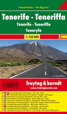 Teneryfa 1:150 000. Wydawca: Freytag&berndt. SmakLiter.pl Opakowanie Teneryfa 1:150 000