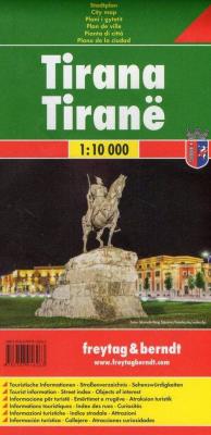 Tirana 1:10 000. Wydawca: Freytag&berndt. SmakLiter.pl Opakowanie Tirana 1:10 000