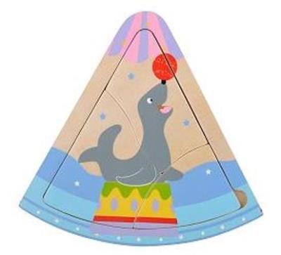 Opakowanie Układanka drewniana cyrk foka