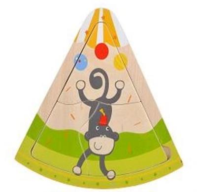 Opakowanie Układanka drewniana cyrk małpka