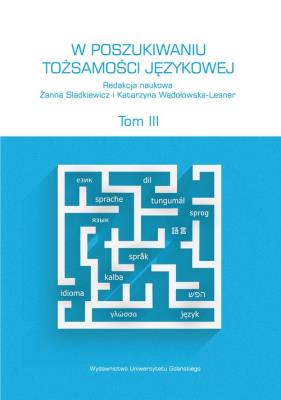 Opakowanie W poszukiwaniu tożsamości językowej Tom 3