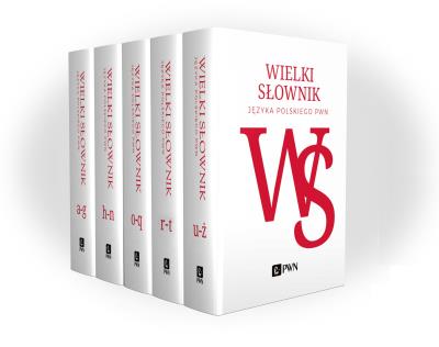 Okładka książki Wielki słownik języka polskiego PWN t. I-V